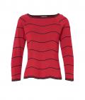 Designer-Pullover rot-schwarz