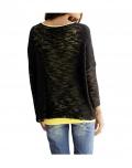 Designer-Pullover schwarz