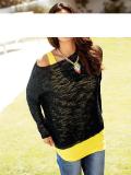 Designer-Pullover schwarz
