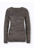 Designer-Pullover schwarz-bunt