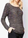 Designer-Pullover schwarz-bunt