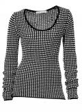 Designer-Pullover schwarz-weiß
