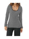 Designer-Pullover schwarz-weiß