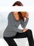 Designer-Pullover schwarz-weiß