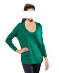 Designer-Pullover smaragd