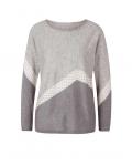 Designer-Pullover steingrau-grau