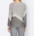 Designer-Pullover steingrau-grau