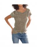 Designer-Pullover taupe Gr. 42