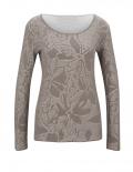 Designer-Pullover taupe-ecru