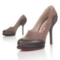 Designer-Pumps taupe