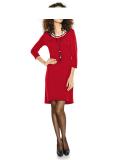 Designer-Reißverschlußkleid rot-weiß