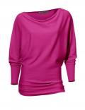 Designer-Reißverschlußpullover pink