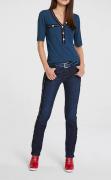 Designer-Rippenshirt dunkelblau