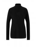 Designer-Rippenstrick-2-Teiler schwarz