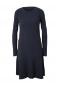 Designer-Rippenstrickkleid marine