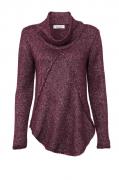 Designer-Rollkragenpullover beere-melange