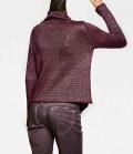 Designer-Rollkragenpullover beere-melange