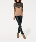 Designer-Rollkragenpullover camel