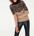 Designer-Rollkragenpullover camel
