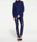 Designer-Rollkragenpullover dunkelblau