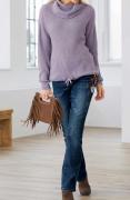 Designer-Rollkragenpullover flieder