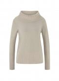 Designer-Rollkragenpullover m .Pailletten sand