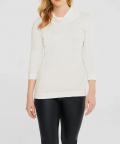 Designer-Rollkragenpullover mit Kaschmir offwhite