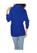 Designer-Rollkragenpullover royalblau