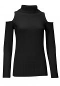 Designer-Rollkragenpullover schwarz