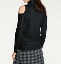 Designer-Rollkragenpullover schwarz