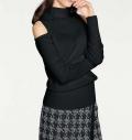 Designer-Rollkragenpullover schwarz