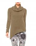 Designer-Rollkragenpullover taupe