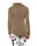 Designer-Rollkragenpullover taupe