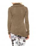 Designer-Rollkragenpullover taupe