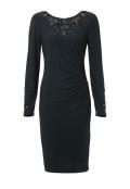 Designer-Rückendekolletékleid schwarz