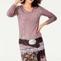 Designer-Rundhalsshirt  rose