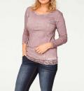 Designer-Rundhalsshirt  rose