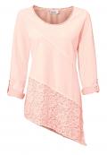 Designer-Rundhalsshirt rosé