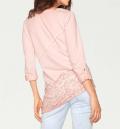 Designer-Rundhalsshirt rosé