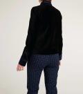 Designer-Samtblazer schwarz-marine