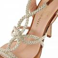 Designer-Sandalette gold