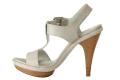 Designer-Sandalette helltaupe