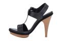 Designer-Sandalette schwarz