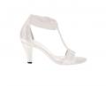 Designer-Sandalette weiß