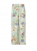 Designer-Satin-Palazzohose bunt