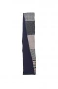 Designer-Schal mit Spitze blau-bunt