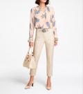 Designer-Schlangenlederimitathose beige