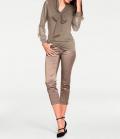 Designer-Schluppenshirt taupe