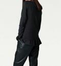 Designer-Schößchenpullover schwarz