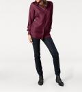 Designer-Seidenbluse bordeaux